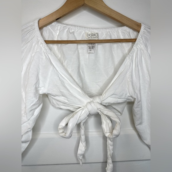 L*Space Wrap Top in Cream - Picture 6 of 11